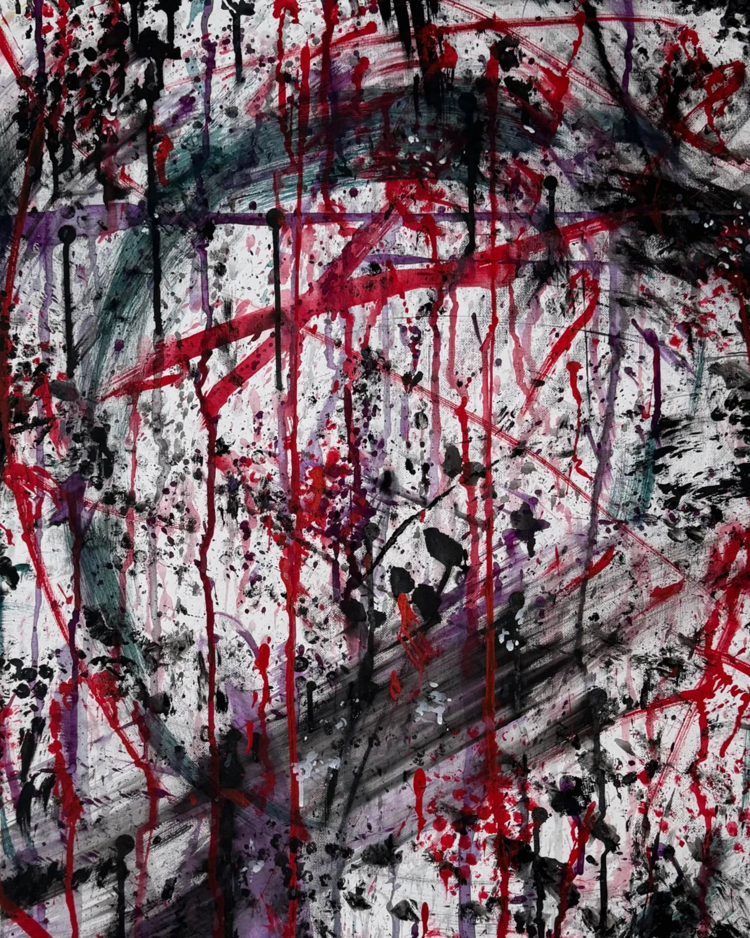 Abst.02 – Neo-Expressionist Mixed Media Painting