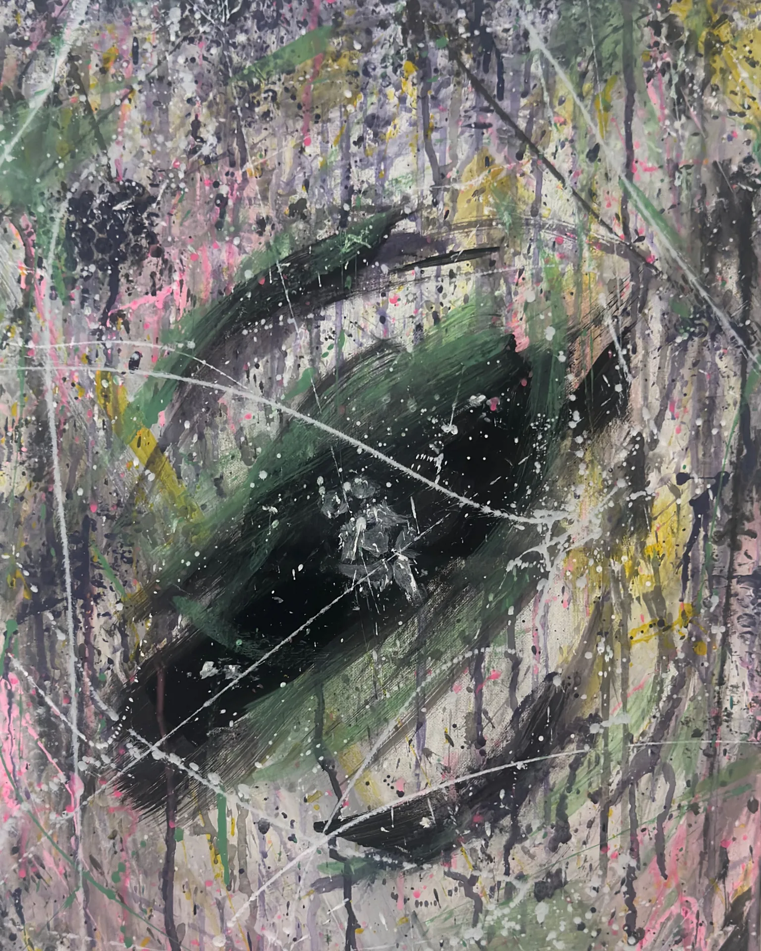 Abst.03 – Dark Abstract Neo-Expressionist Painting