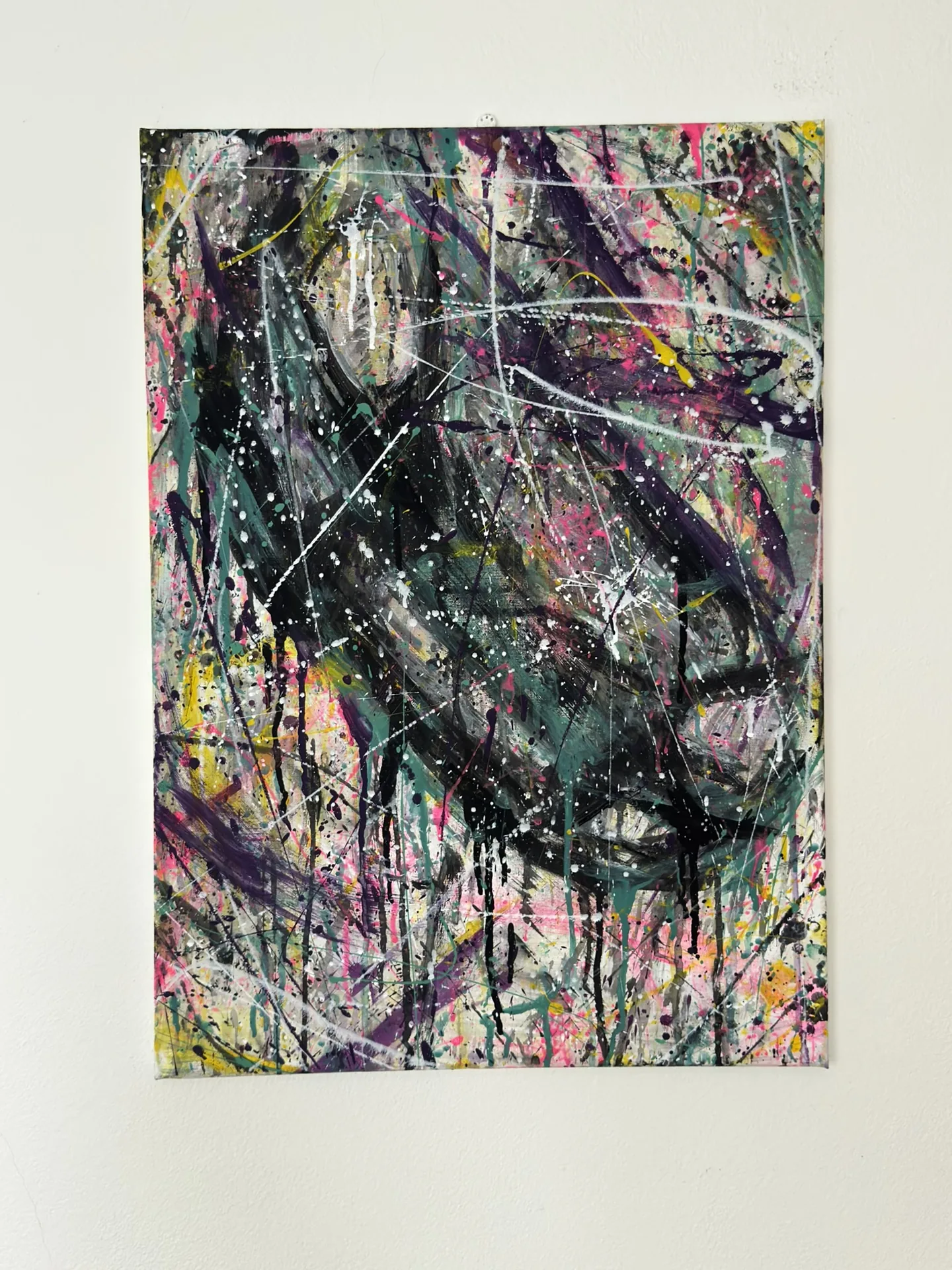 Abst.H – Dark Abstract Neo-Expressionist Painting