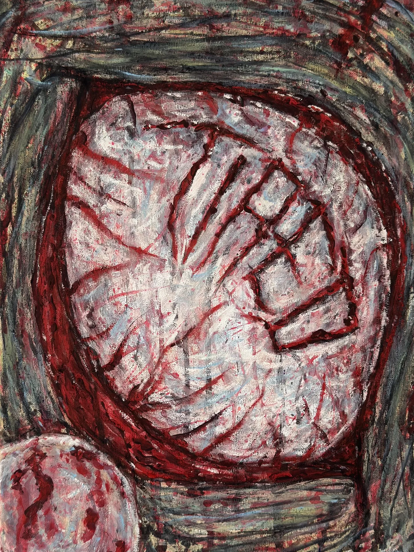 TIRED – Abstract Typographic Neo-Expressionist Painting